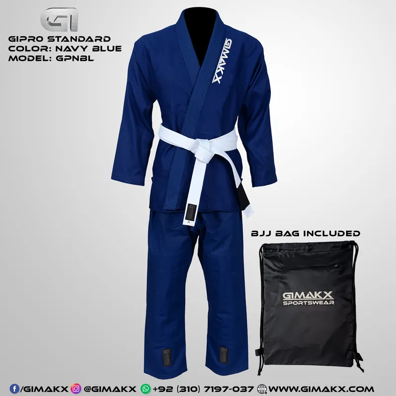 GiPro Custom BJJ Gi — Navy Blue